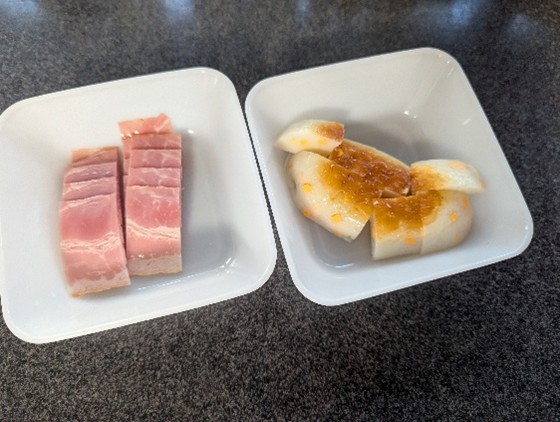 焼チーズのベーコンカリカリ巻き