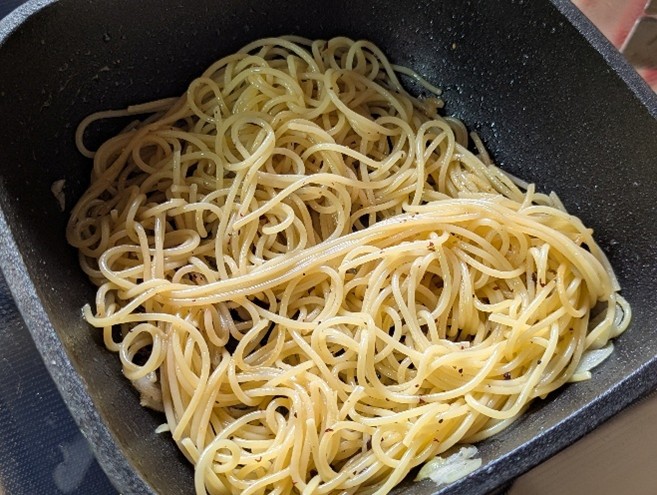 牡蠣の旨味たっぷり梅パスタ
