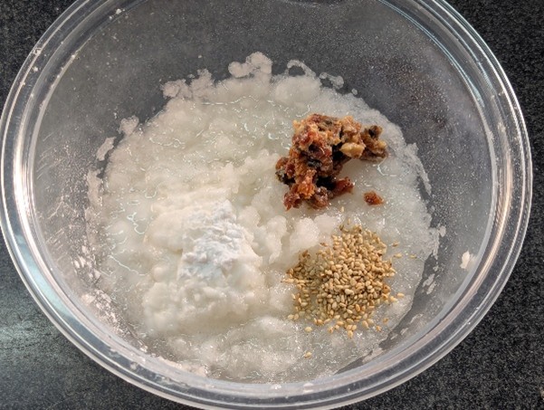 こんかさば大吟醸酒粕漬のとろとろ大根もち