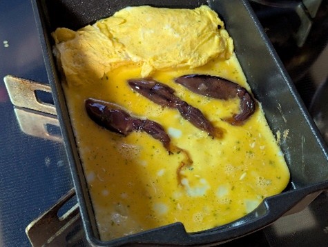 「ほたるいか粋づくり 醤油味」のふわふわ卵焼き