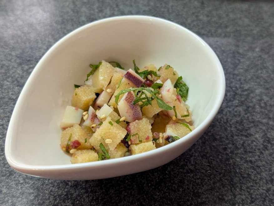 盛り付けて完成