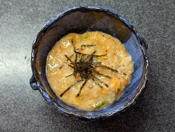 刻みのりをかけて完成