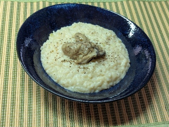 「牡蠣の米油漬け」リゾット