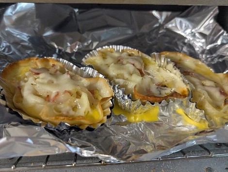 トースターで焼く